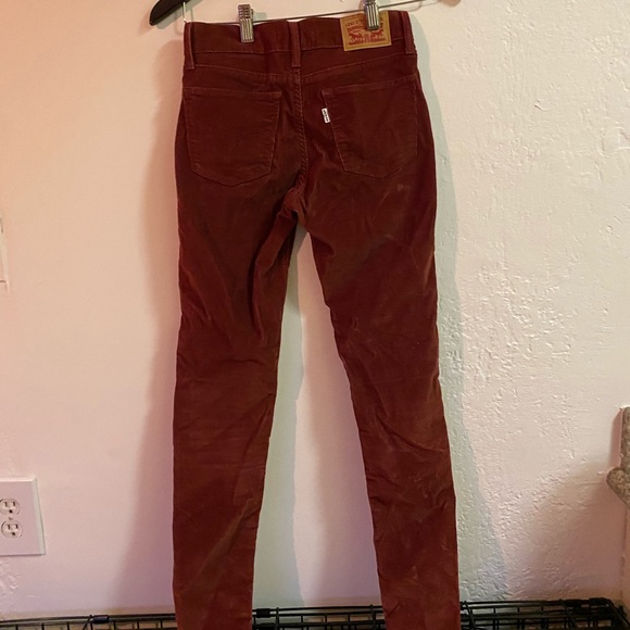 Levi’s maroon skinny corduroy pants. - Picture 3 of 3